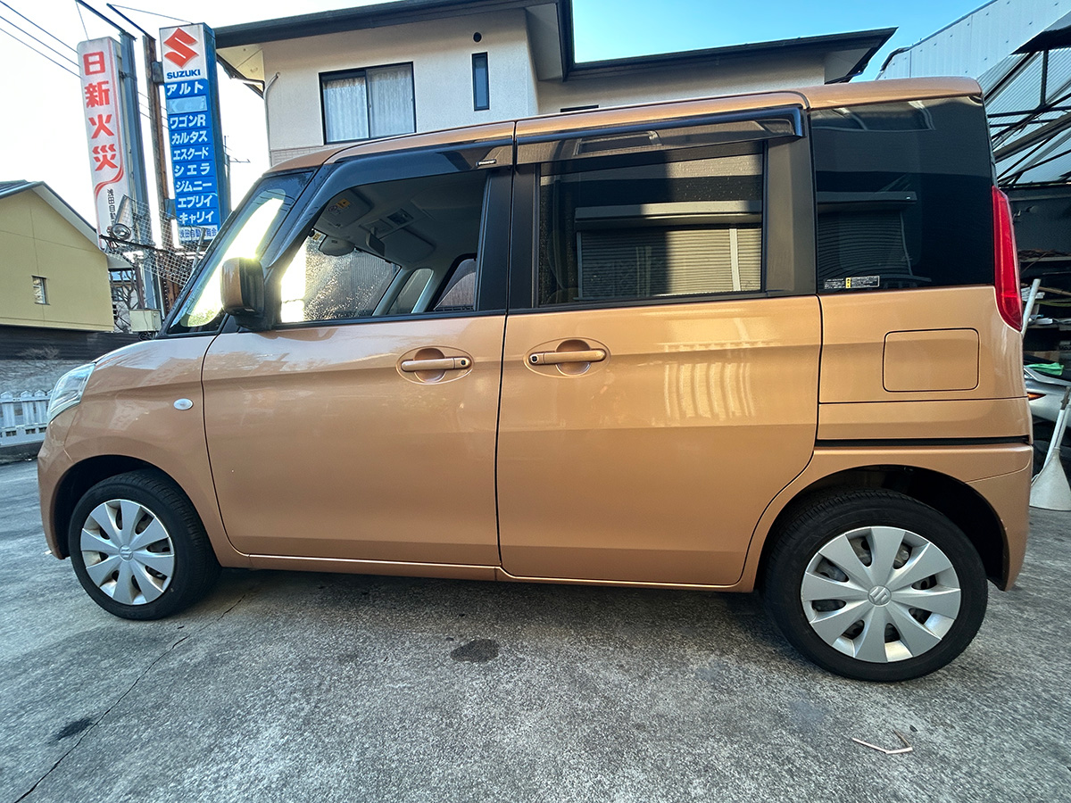 スズキ／スペーシア｜京都府・亀岡市で激安中古車や軽自動車をお探しなら、浅田自動車商会へ！お買い得な中古車を厳選しております。車検や定期メンテナンスもお任せください。