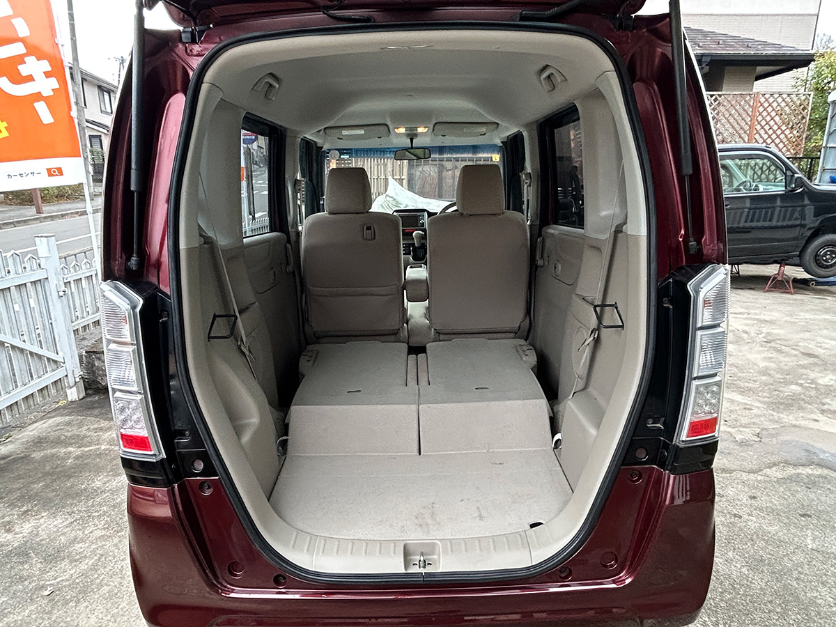 ホンダ／N-BOX　GLパッケージ（レッド）｜京都府・亀岡市で激安中古車や軽自動車をお探しなら、【浅田自動車商会】へ！お買い得な中古車を厳選しております。車検や定期メンテナンスもお任せください。