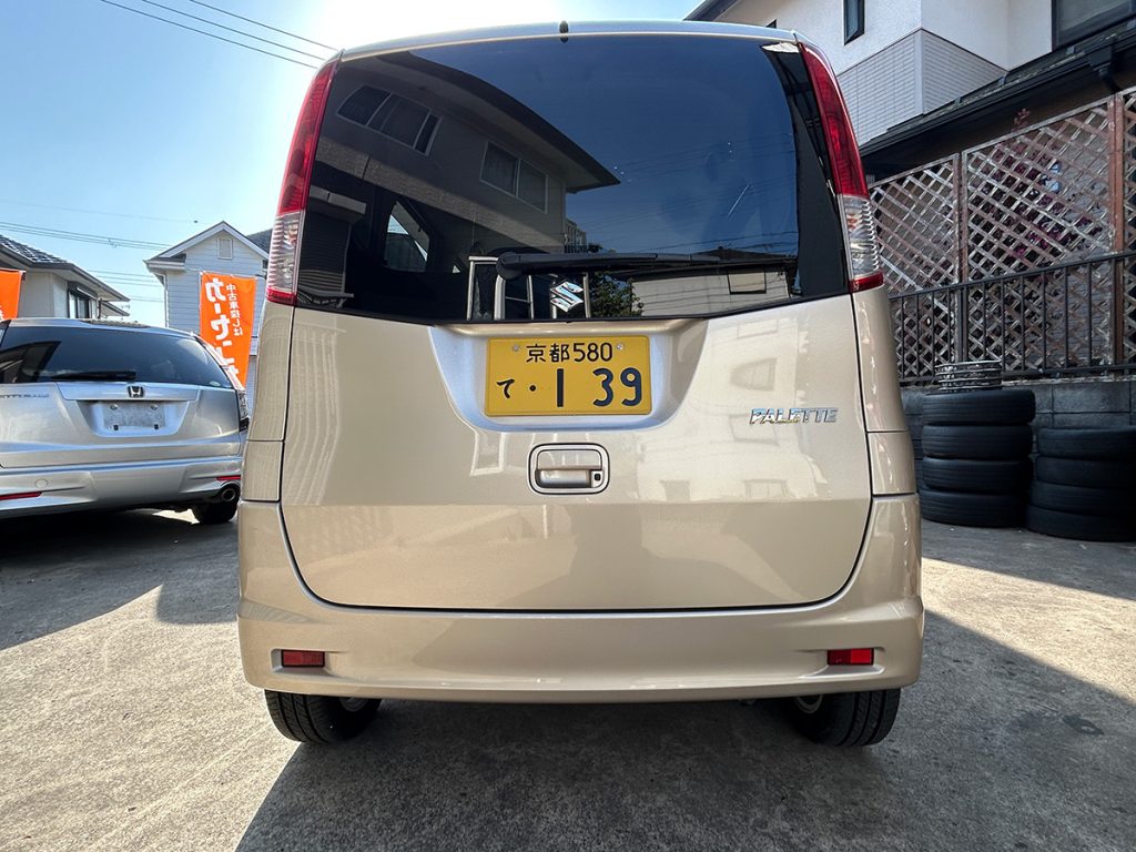 スズキ/パレット 660 X ドライブレコーダー ナビ ETC 左PSD (クリアベージュメタリック)|京都府・亀岡市で激安中古車や軽自動車をお探しなら、【浅田自動車商会】へ!お買い得な中古車を厳選しております。車検や定期メンテナンスもお任せください。