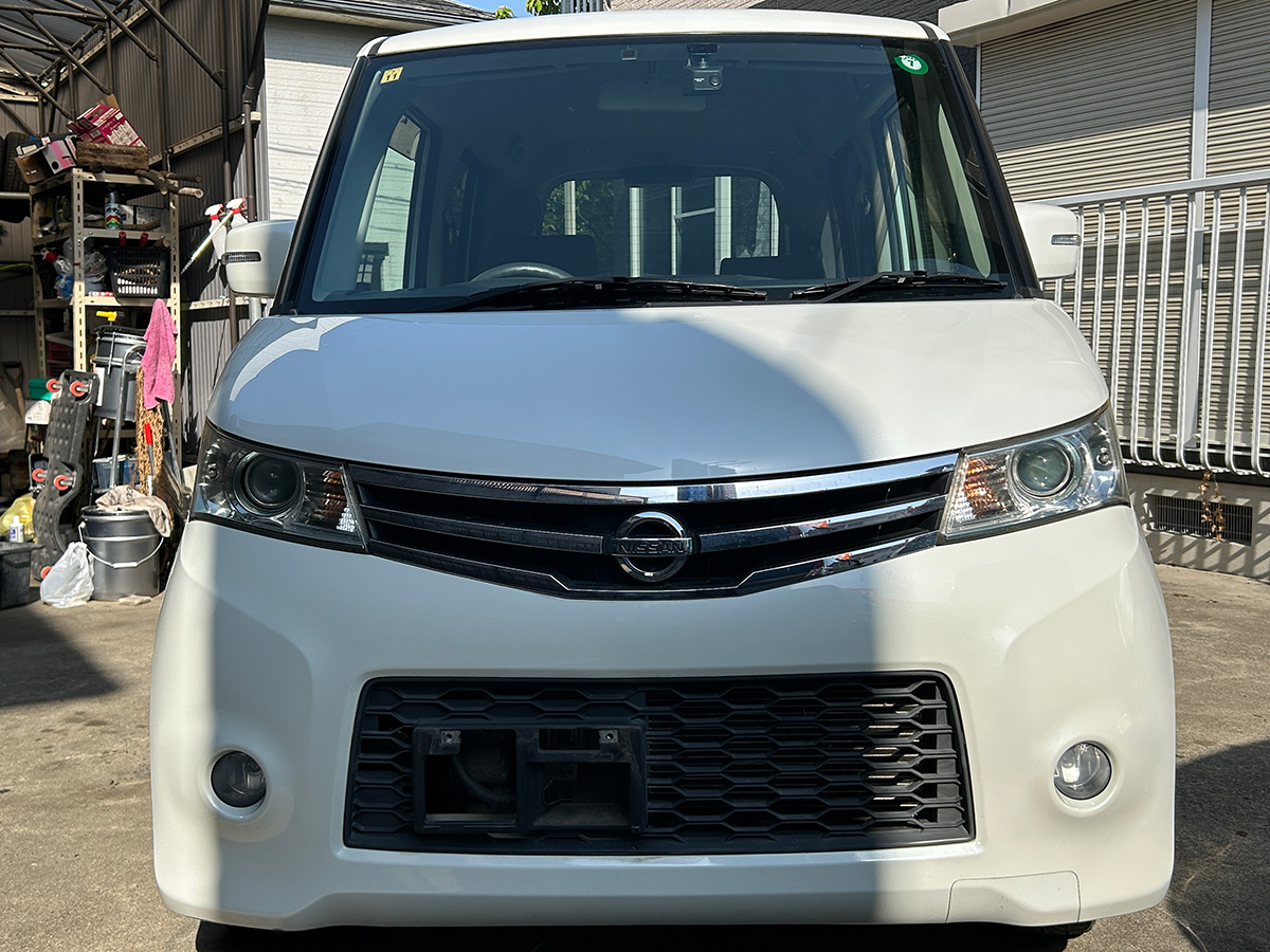 日産／ルークス　660 ハイウェイスター（スノーパールホワイト3コートパール）｜京都府・亀岡市で激安中古車や軽自動車をお探しなら、【浅田自動車商会】へ！お買い得な中古車を厳選しております。車検や定期メンテナンスもお任せください。