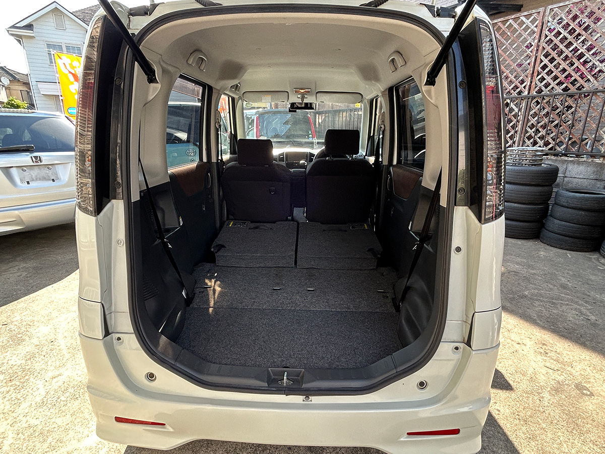 日産／ルークス　660 ハイウェイスター（スノーパールホワイト3コートパール）｜京都府・亀岡市で激安中古車や軽自動車をお探しなら、【浅田自動車商会】へ！お買い得な中古車を厳選しております。車検や定期メンテナンスもお任せください。