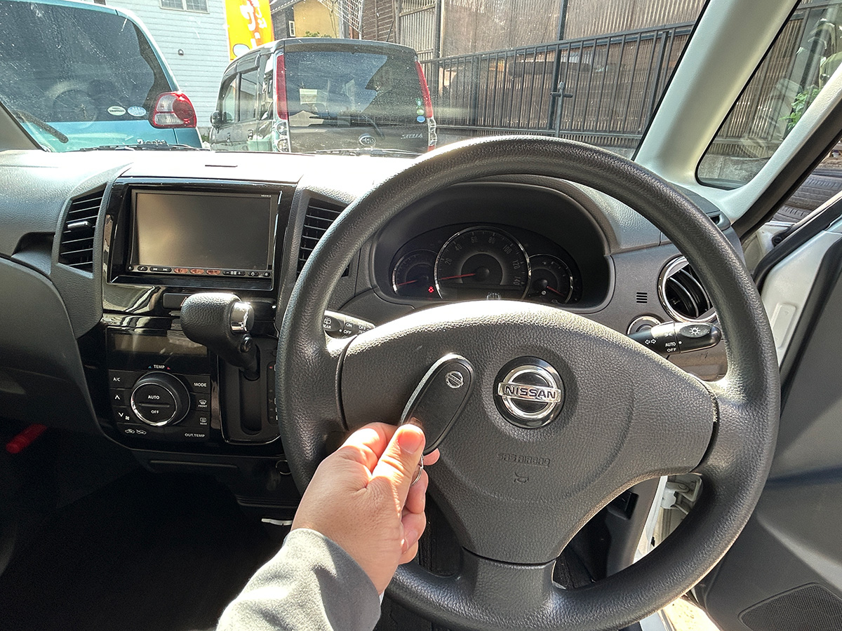 日産／ルークス　660 ハイウェイスター（スノーパールホワイト3コートパール）｜京都府・亀岡市で激安中古車や軽自動車をお探しなら、【浅田自動車商会】へ！お買い得な中古車を厳選しております。車検や定期メンテナンスもお任せください。