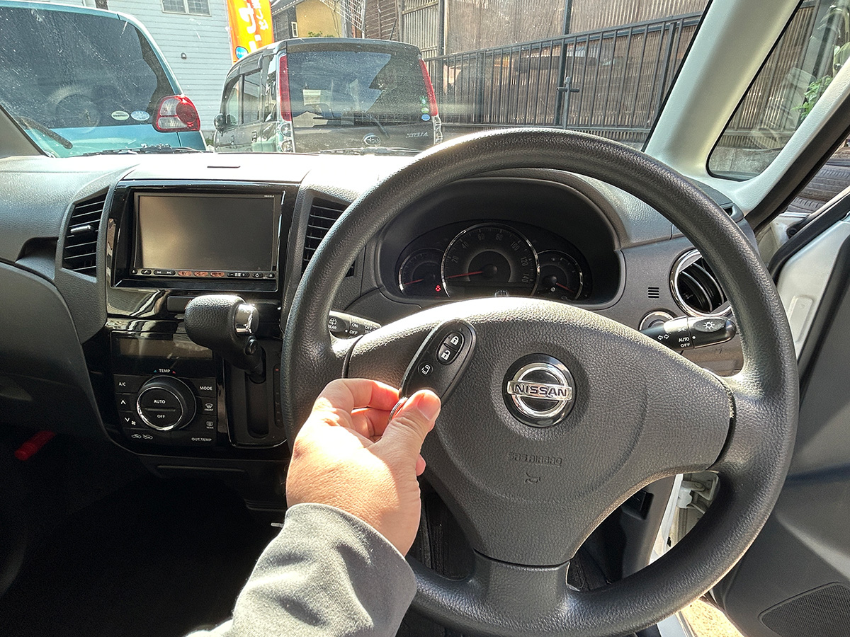 日産／ルークス　660 ハイウェイスター（スノーパールホワイト3コートパール）｜京都府・亀岡市で激安中古車や軽自動車をお探しなら、【浅田自動車商会】へ！お買い得な中古車を厳選しております。車検や定期メンテナンスもお任せください。