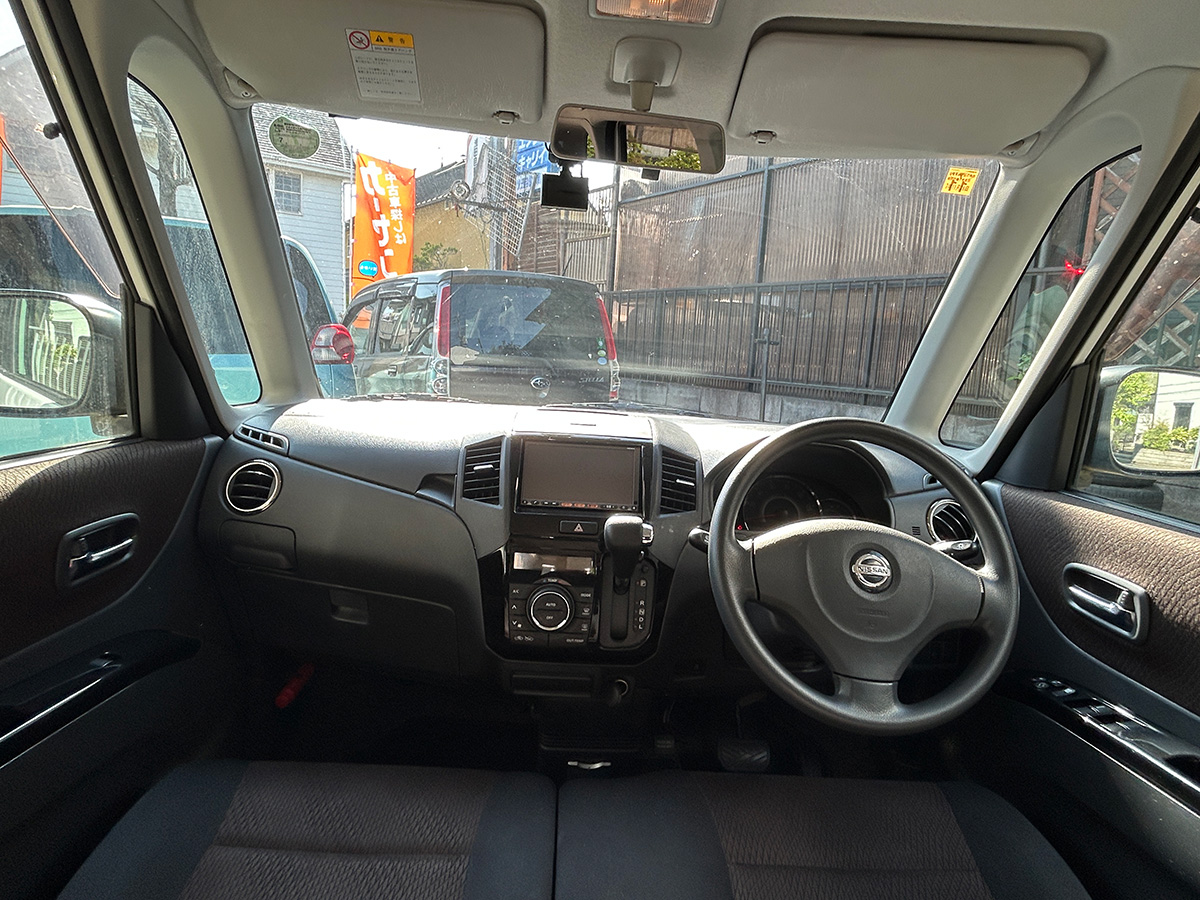 日産／ルークス　660 ハイウェイスター（スノーパールホワイト3コートパール）｜京都府・亀岡市で激安中古車や軽自動車をお探しなら、【浅田自動車商会】へ！お買い得な中古車を厳選しております。車検や定期メンテナンスもお任せください。