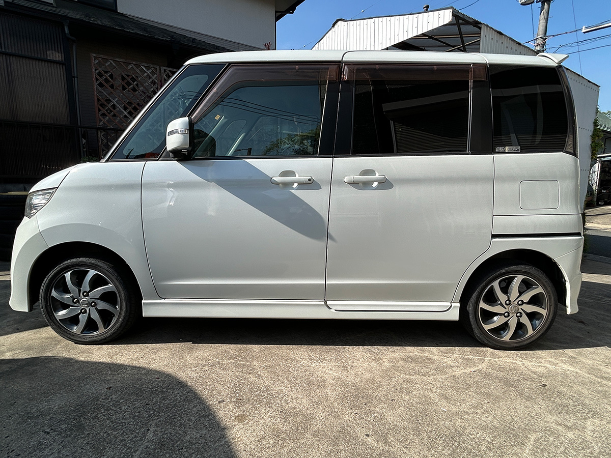 日産／ルークス　660 ハイウェイスター（スノーパールホワイト3コートパール）｜京都府・亀岡市で激安中古車や軽自動車をお探しなら、【浅田自動車商会】へ！お買い得な中古車を厳選しております。車検や定期メンテナンスもお任せください。