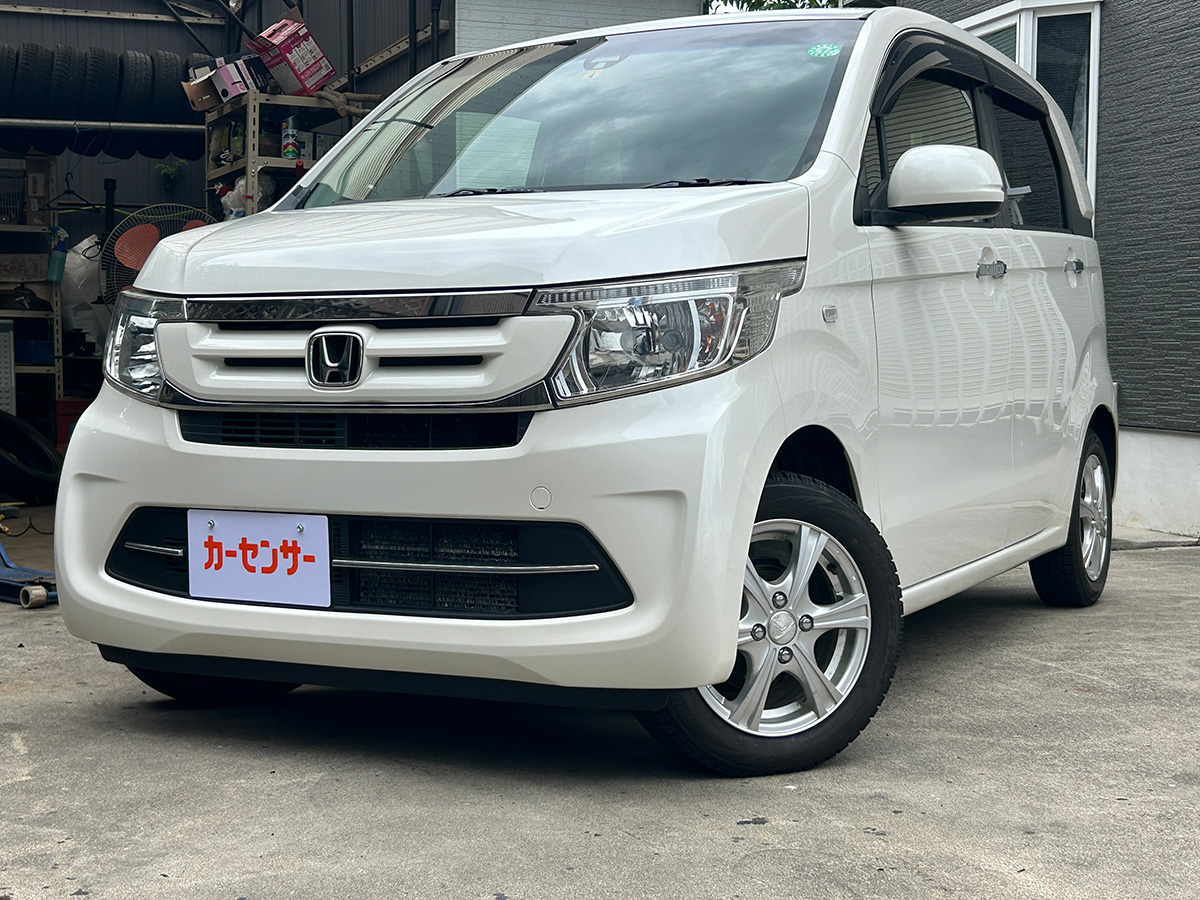 ホンダ／N-WGN　660 G SSパッケージ　新品タイヤ ドラレコ コーナーセンサー （プレミアムホワイト・パールII）｜京都府・亀岡市で激安中古車や軽自動車をお探しなら、【浅田自動車商会】へ！お買い得な中古車を厳選しております。車検や定期メンテナンスもお任せください。