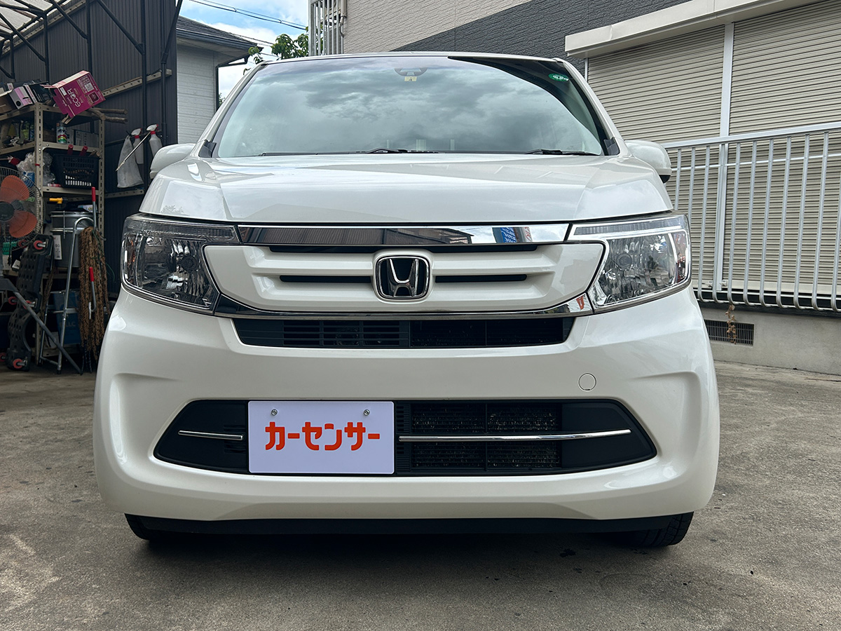 ホンダ／N-WGN　660 G SSパッケージ　新品タイヤ ドラレコ コーナーセンサー （プレミアムホワイト・パールII）｜京都府・亀岡市で激安中古車や軽自動車をお探しなら、【浅田自動車商会】へ！お買い得な中古車を厳選しております。車検や定期メンテナンスもお任せください。