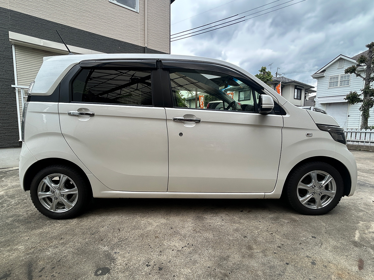 ホンダ／N-WGN　660 G SSパッケージ　新品タイヤ ドラレコ コーナーセンサー （プレミアムホワイト・パールII）｜京都府・亀岡市で激安中古車や軽自動車をお探しなら、【浅田自動車商会】へ！お買い得な中古車を厳選しております。車検や定期メンテナンスもお任せください。