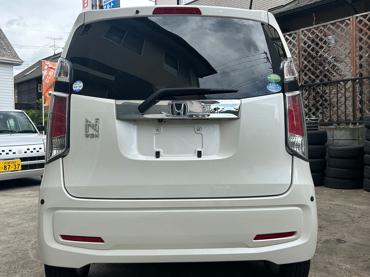 ホンダ／N-WGN　660 G SSパッケージ　新品タイヤ ドラレコ コーナーセンサー （プレミアムホワイト・パールII）｜京都府・亀岡市で激安中古車や軽自動車をお探しなら、【浅田自動車商会】へ！お買い得な中古車を厳選しております。車検や定期メンテナンスもお任せください。