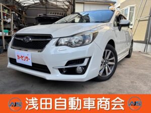 スバル／インプレッサスポーツ 1.6 i-S　パナソニック純正メモリーナビ バックカメラ　純正16インチアルミ　パドルシフト（クリスタルホワイト・パール）
